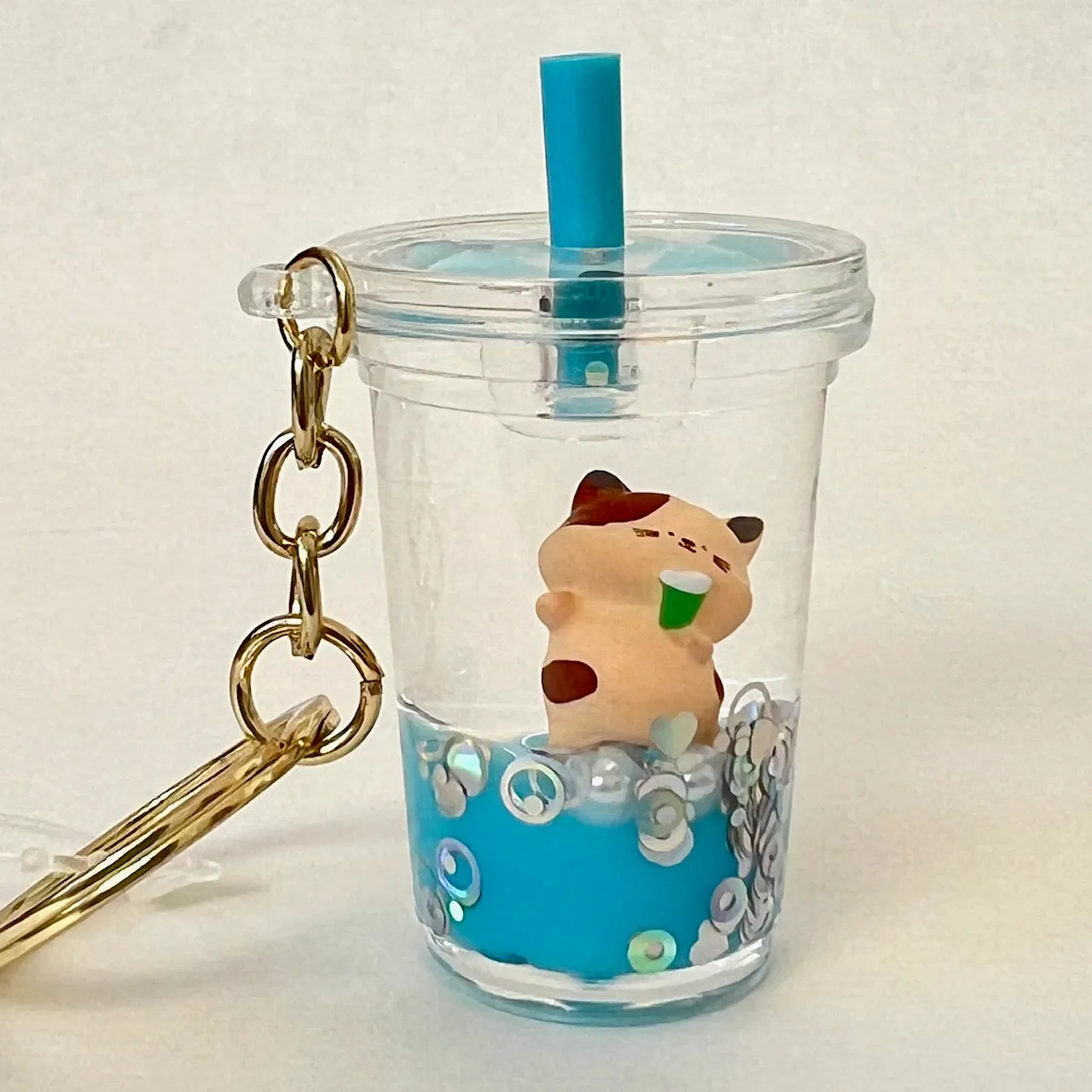 12123 CAT FLOATY KEY CHARM-12