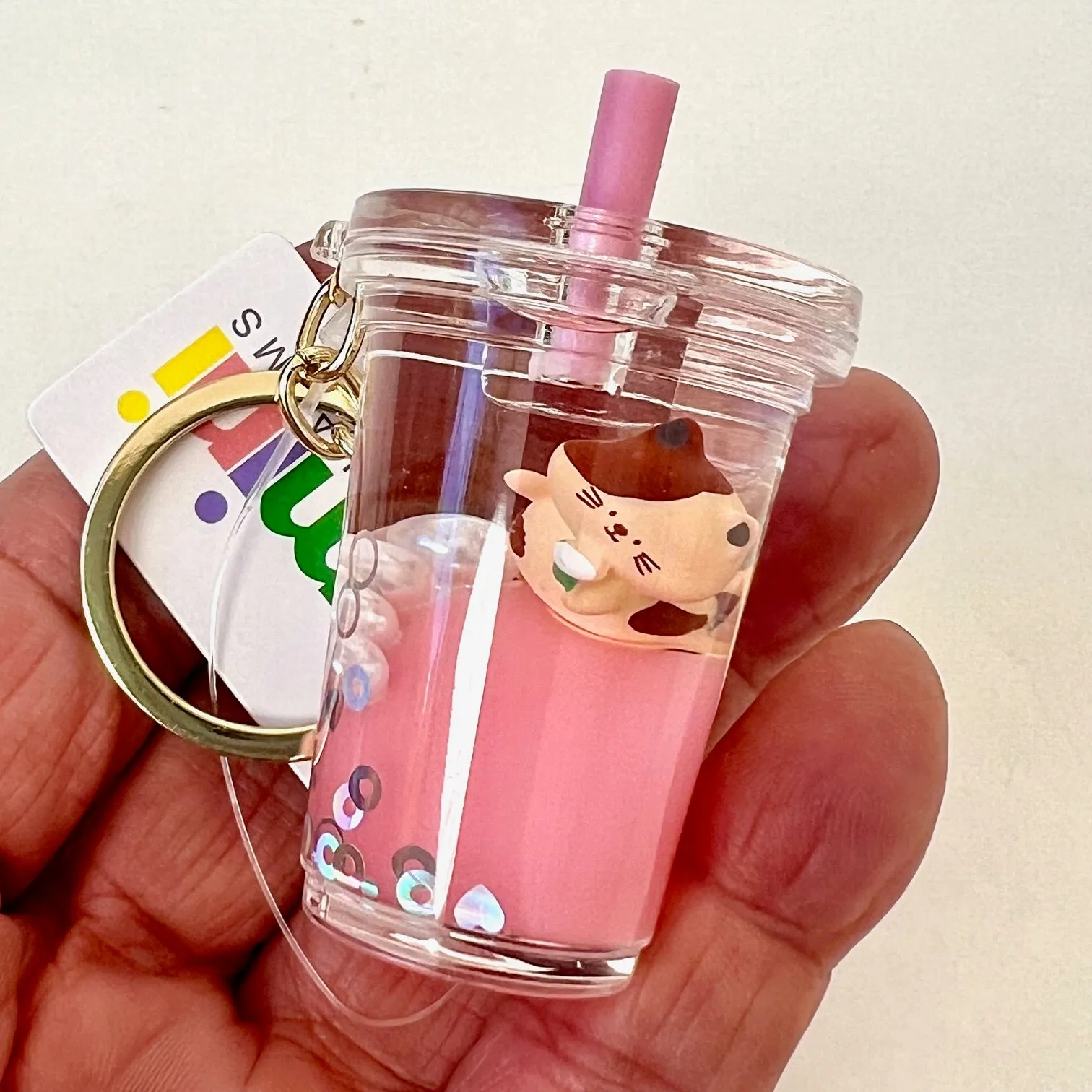 12123 CAT FLOATY KEY CHARM-12
