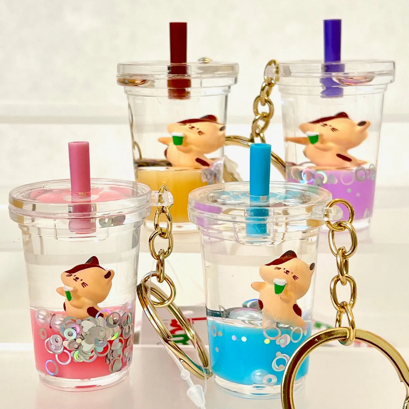 12123 CAT FLOATY KEY CHARM-12