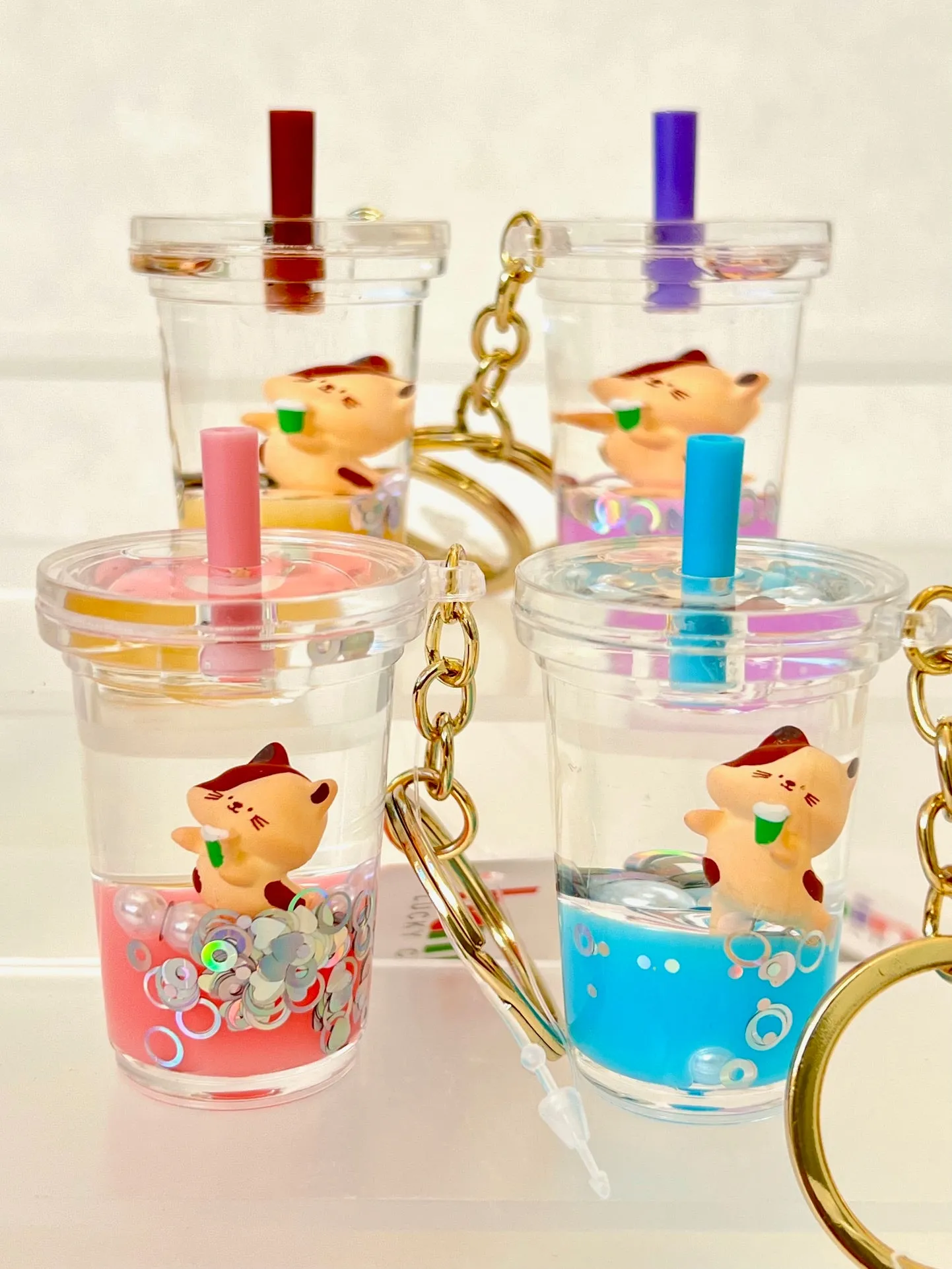 12123 CAT FLOATY KEY CHARM-12