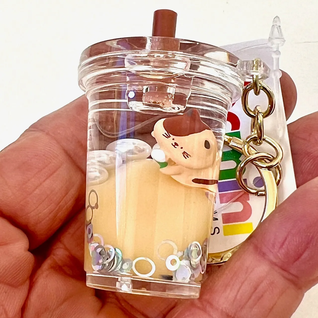 12123 CAT FLOATY KEY CHARM-12