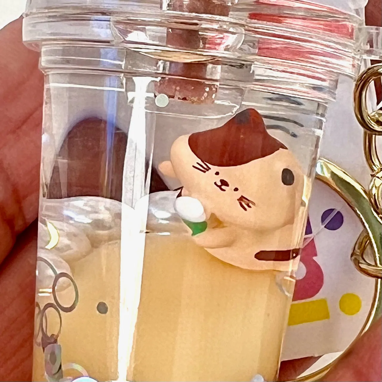 12123 CAT FLOATY KEY CHARM-12