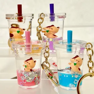 12123 CAT FLOATY KEY CHARM-12