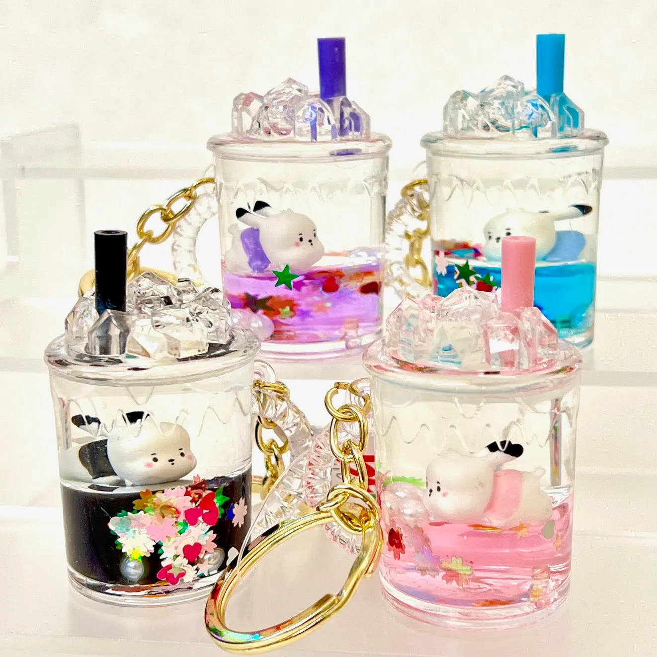 12132 RABBIT FLOATY KEY CHARM-12