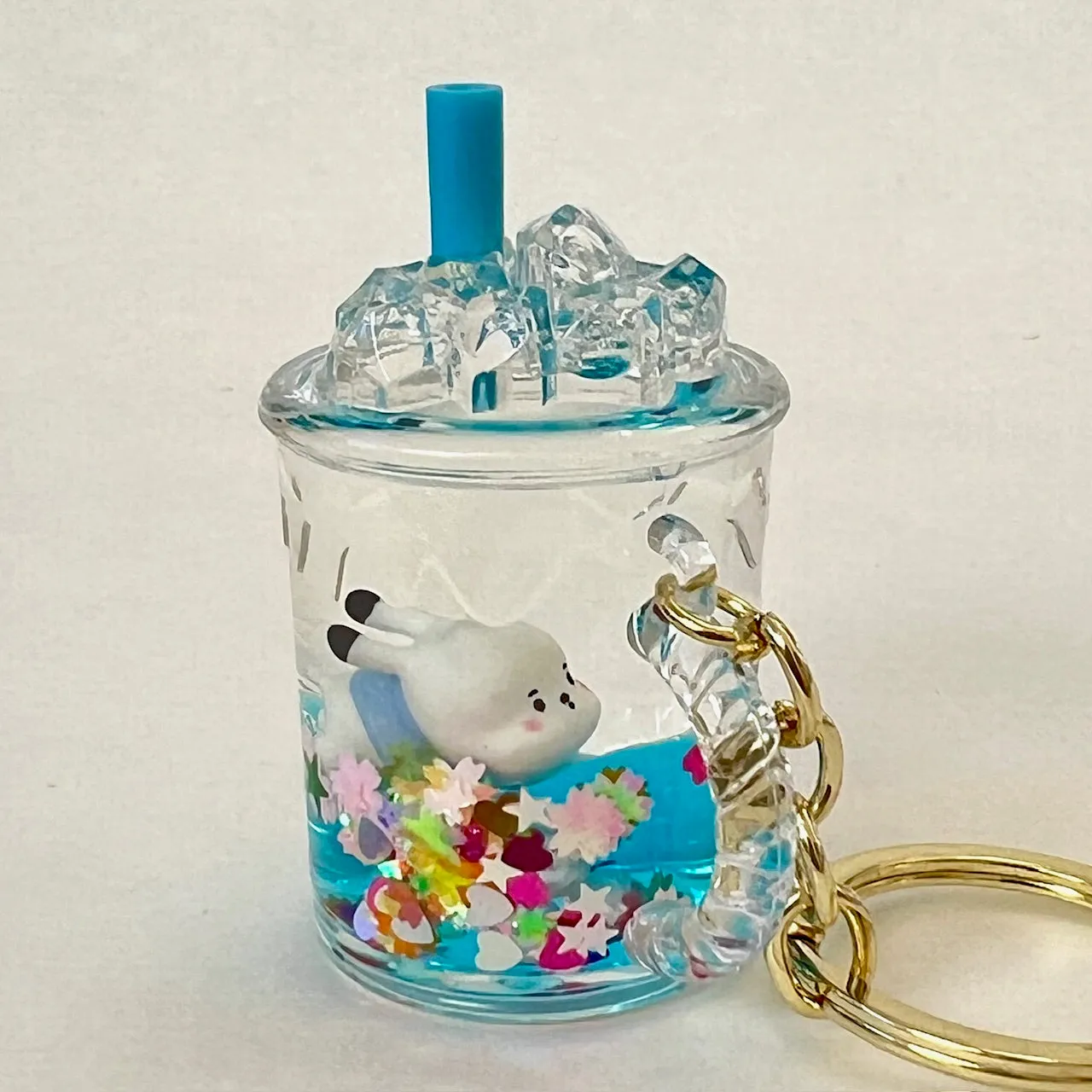 12132 RABBIT FLOATY KEY CHARM-12