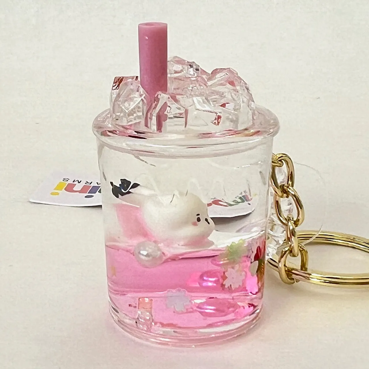12132 RABBIT FLOATY KEY CHARM-12
