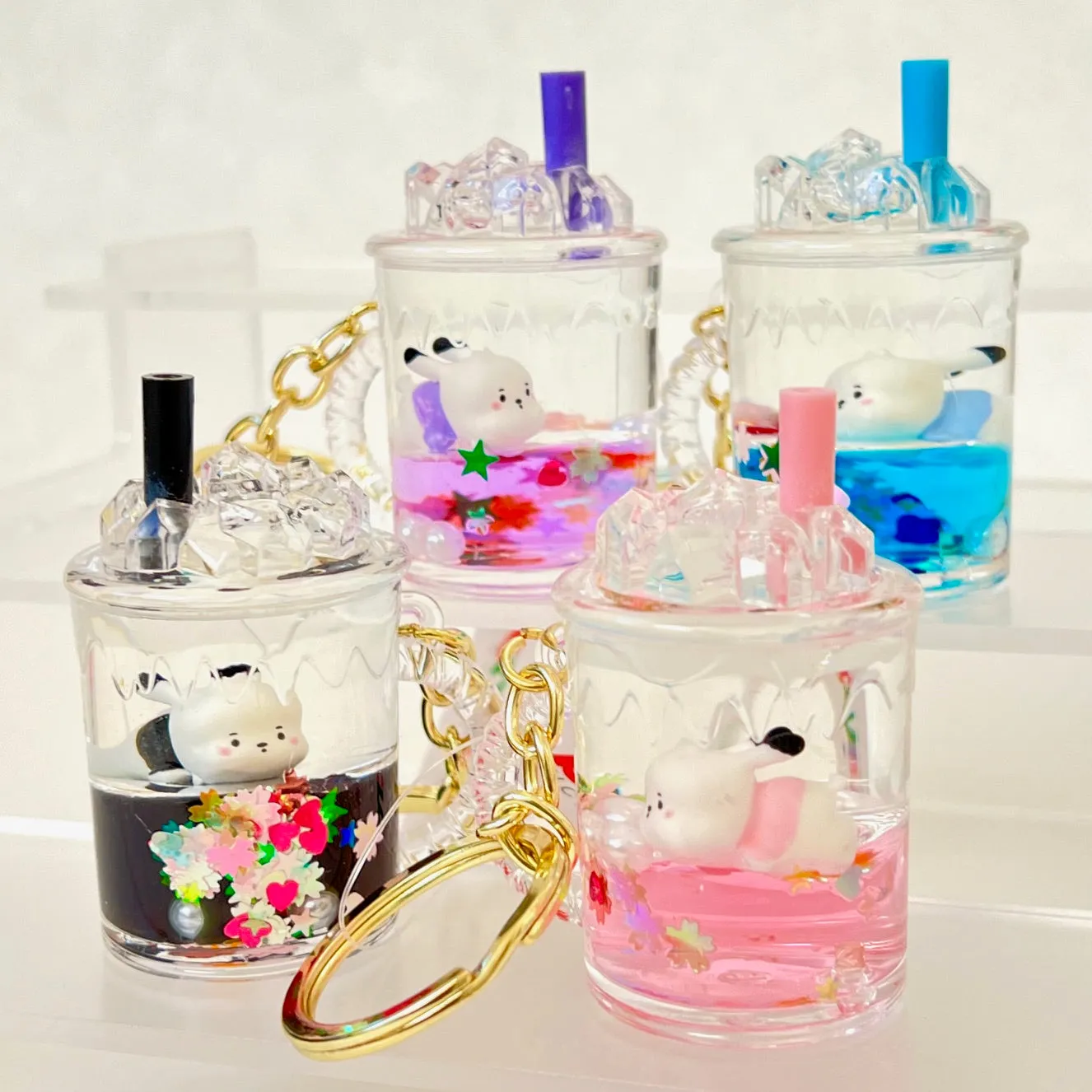 12132 RABBIT FLOATY KEY CHARM-12
