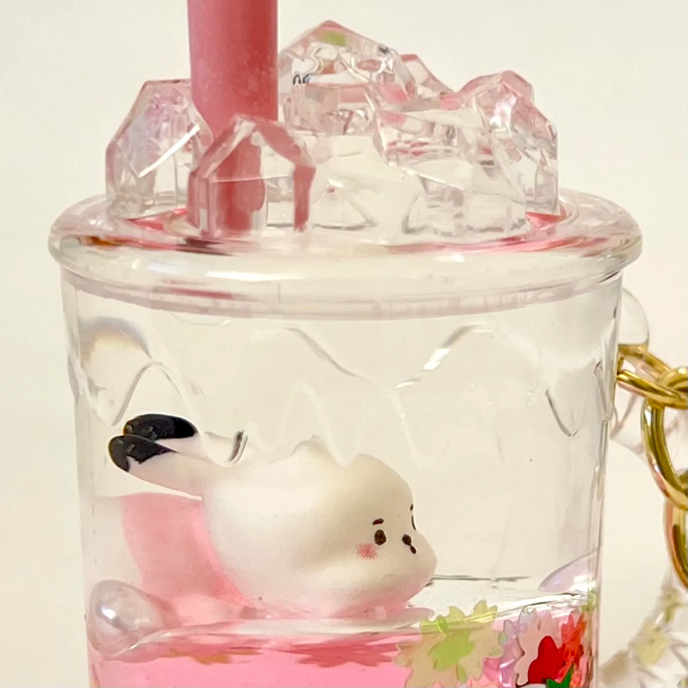 12132 RABBIT FLOATY KEY CHARM-12