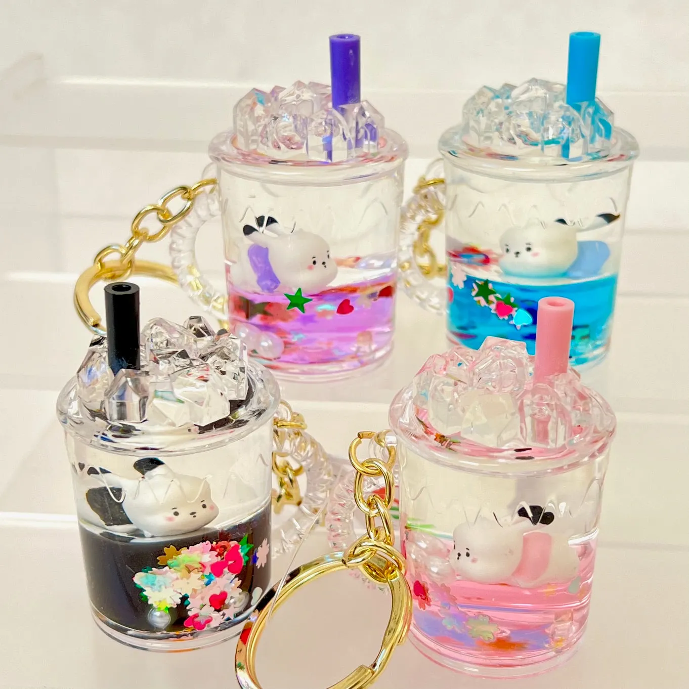 12132 RABBIT FLOATY KEY CHARM-12