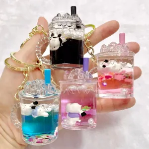 12132 RABBIT FLOATY KEY CHARM-12