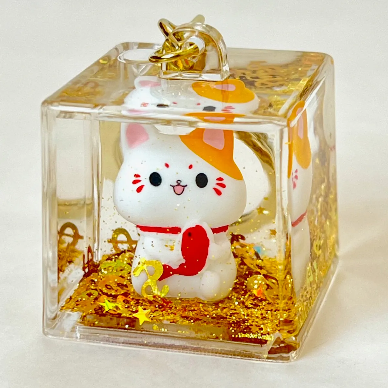 12167 LUCKY CAT FLOATY KEY CHARM-12
