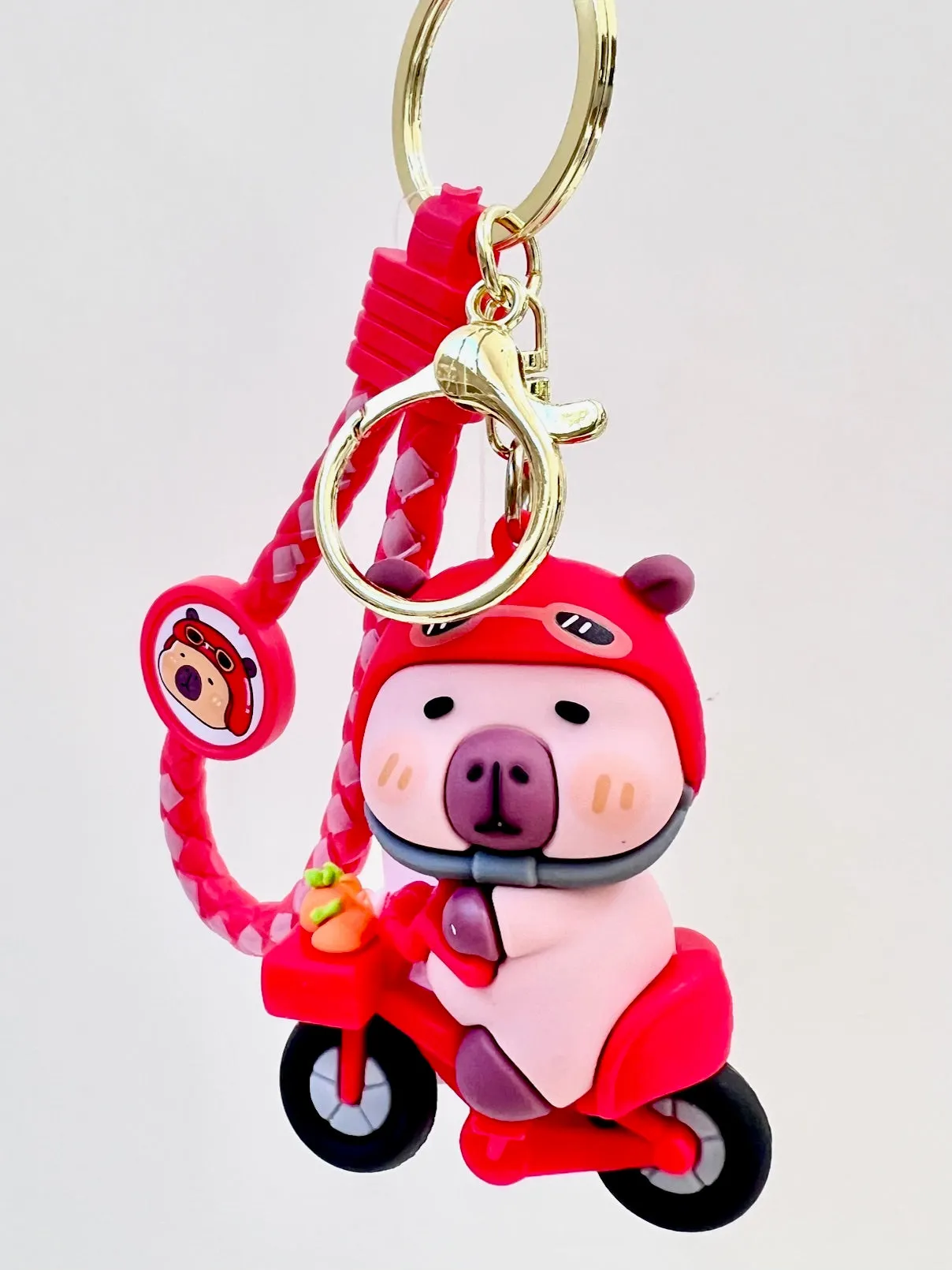 12183 CAPYBARA SCOOTER KEY CHARM-12