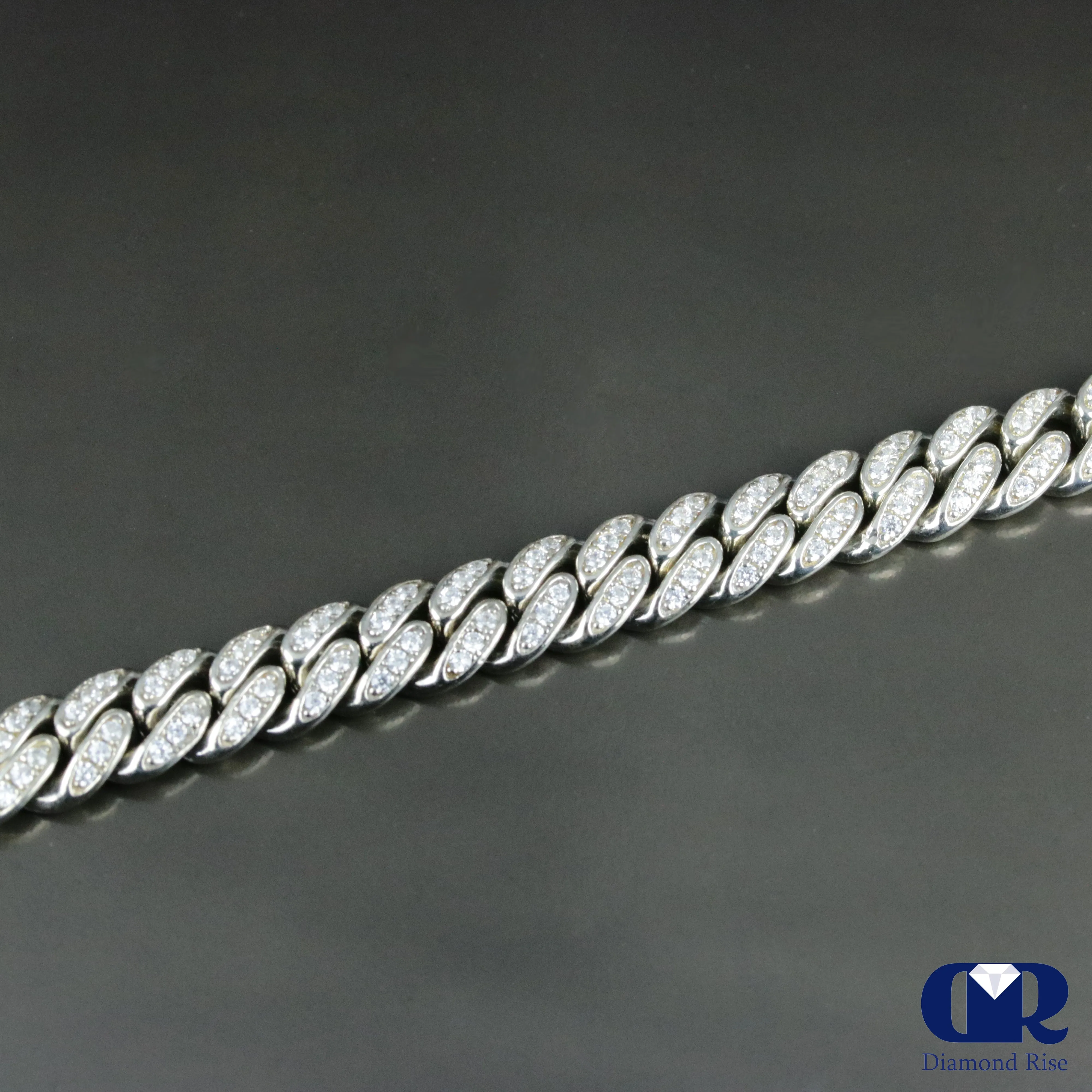 14K White Gold Diamond Miami Cuban Chain Necklace 22" 11 mm 17.65 Ct