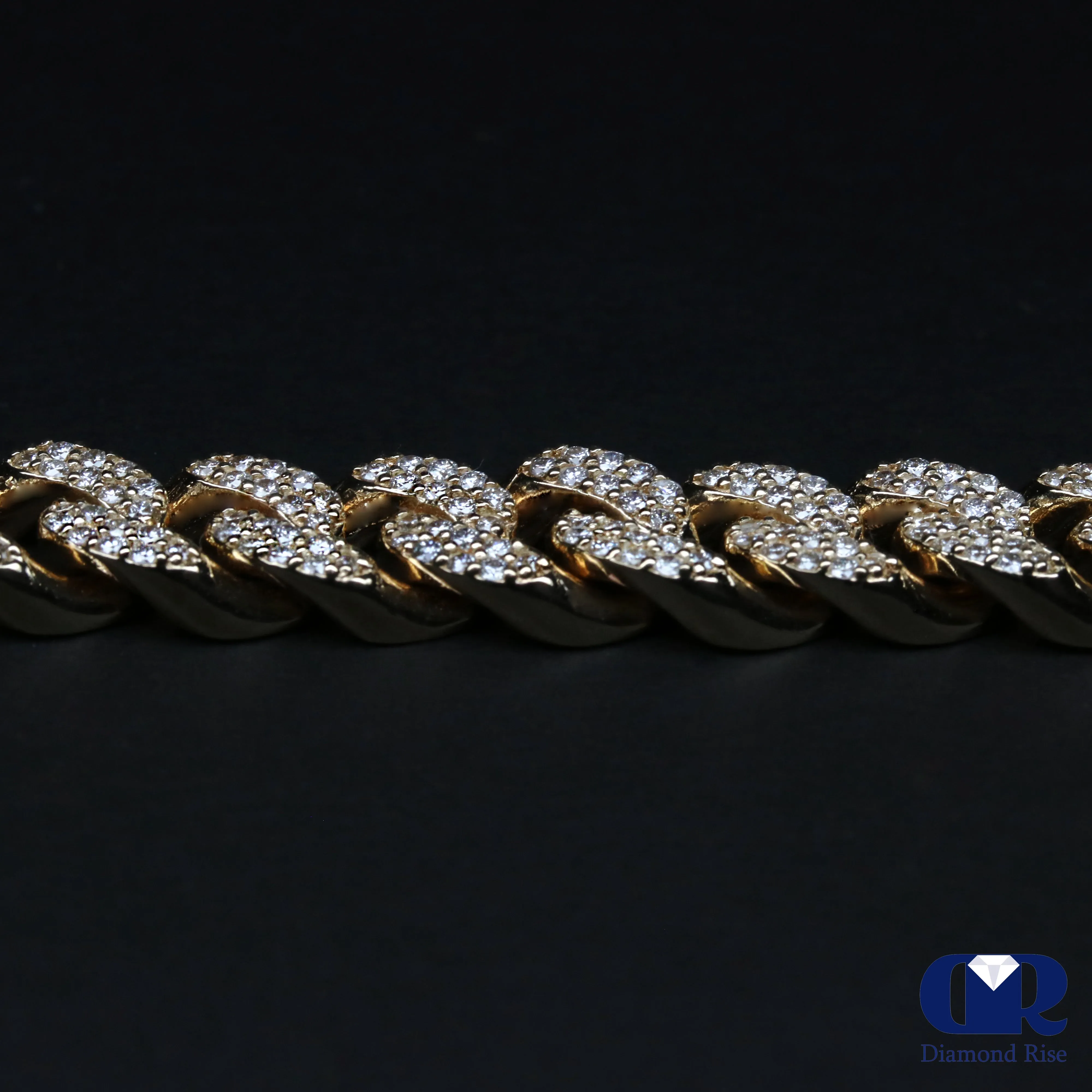 14K Yellow Gold Diamond Miami Cuban Link Chain 20" 12mm 21.70 Ct