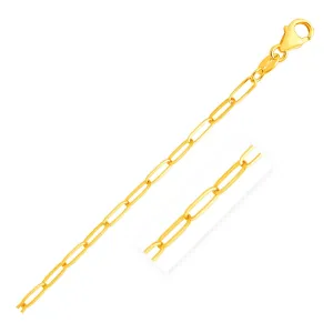 14K Yellow Gold Paperclip Chain (4.0mm)-rx78869-18