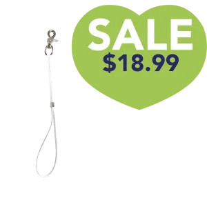 15 Inch Shorty Loop White by Alpha Grooming