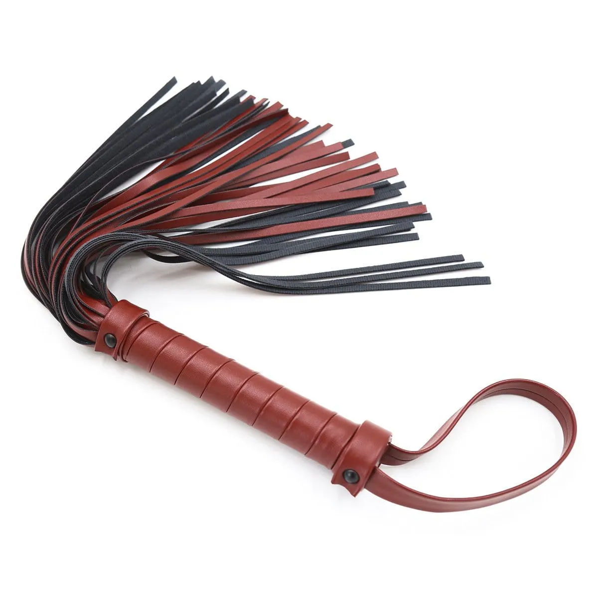 1835MQ      Bonded Leather 15” Red Room Pleasure Whip