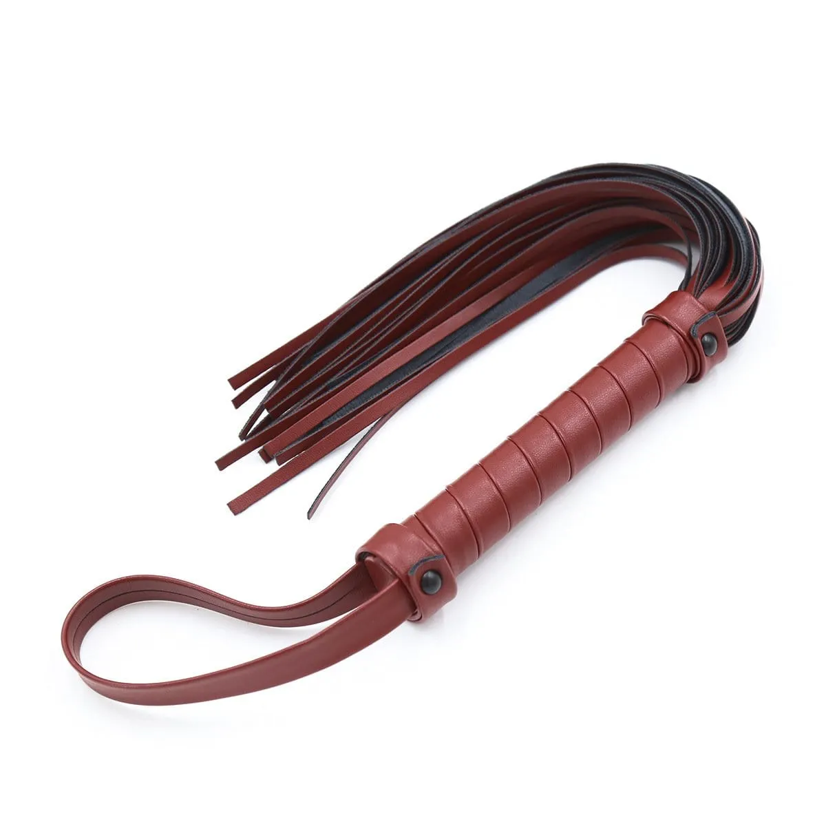1835MQ      Bonded Leather 15” Red Room Pleasure Whip