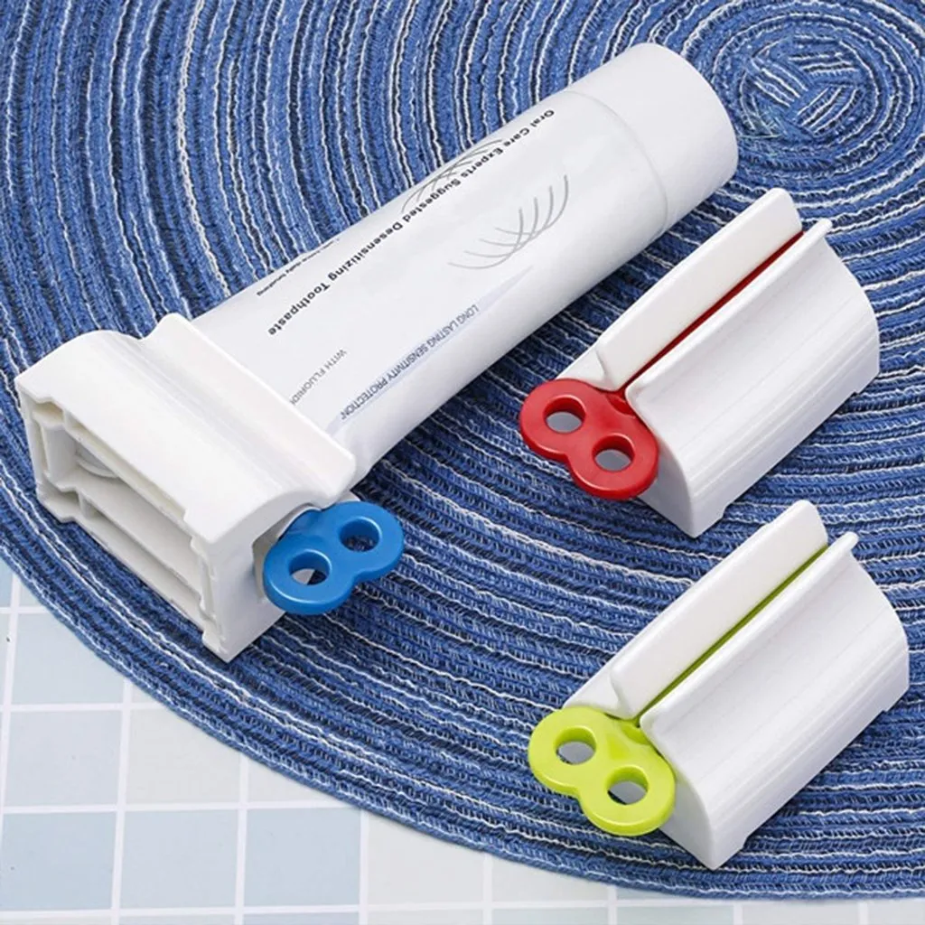 3 Pcs -  Rolling Tube Toothpaste Squeezer Toothpaste Seat Holder Stand - H02197