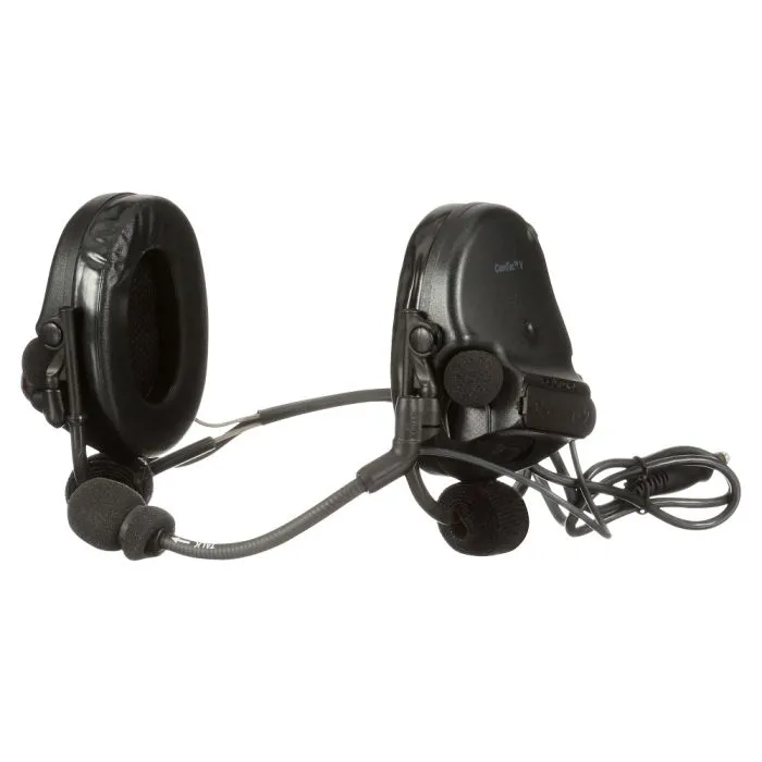 3M Peltor MT20H682BB-47 SV SwatTac V Headset, Neckband, Single Lead, Black, 1 Each