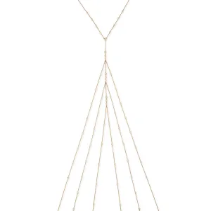3X3 GRADUATED SOPHIA DIAMOND CENTER   TRIPLE ROW DIAMOND BODYCHAIN