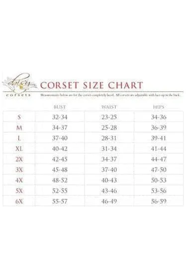 4 PC Glitter Fantasy Angel Corset Costume