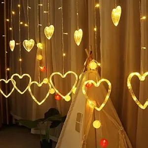 6 6 LED Love Heart String Lights (Warm White) - H02542