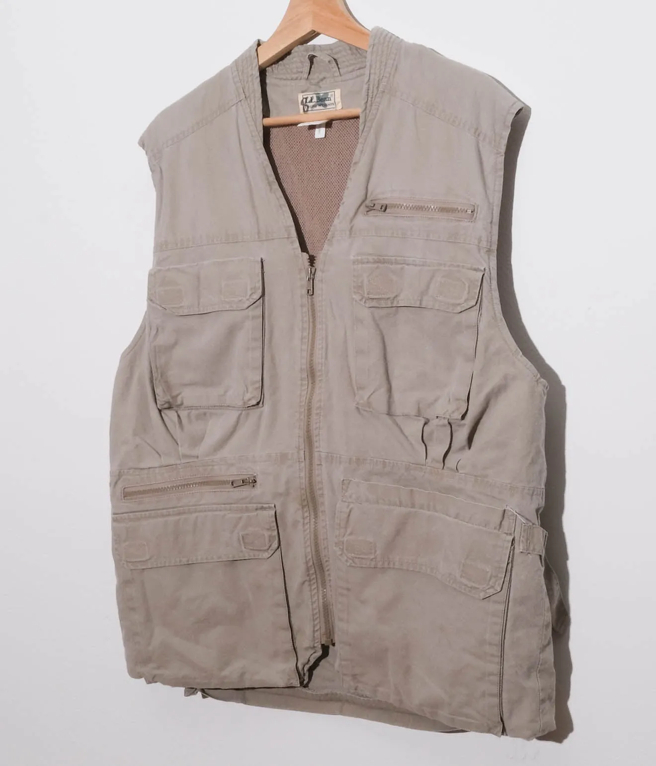 80's L.L.Bean Tropic Weights Fishing Vest (Beige)