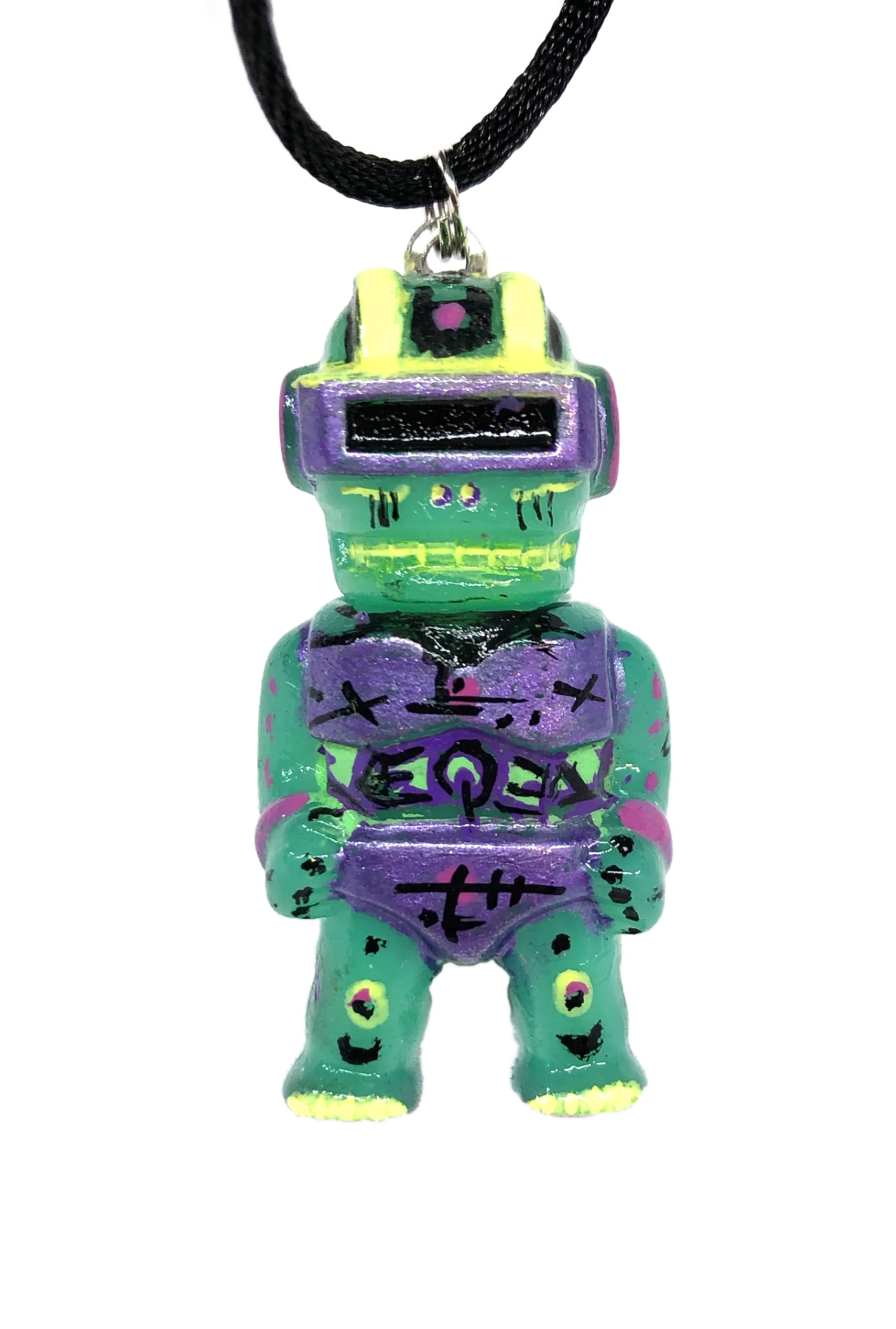 AEQEA Kaijuwelry XXXMAN Custom Gargamel Goggle Man Micro Figure Sofubi Pendant