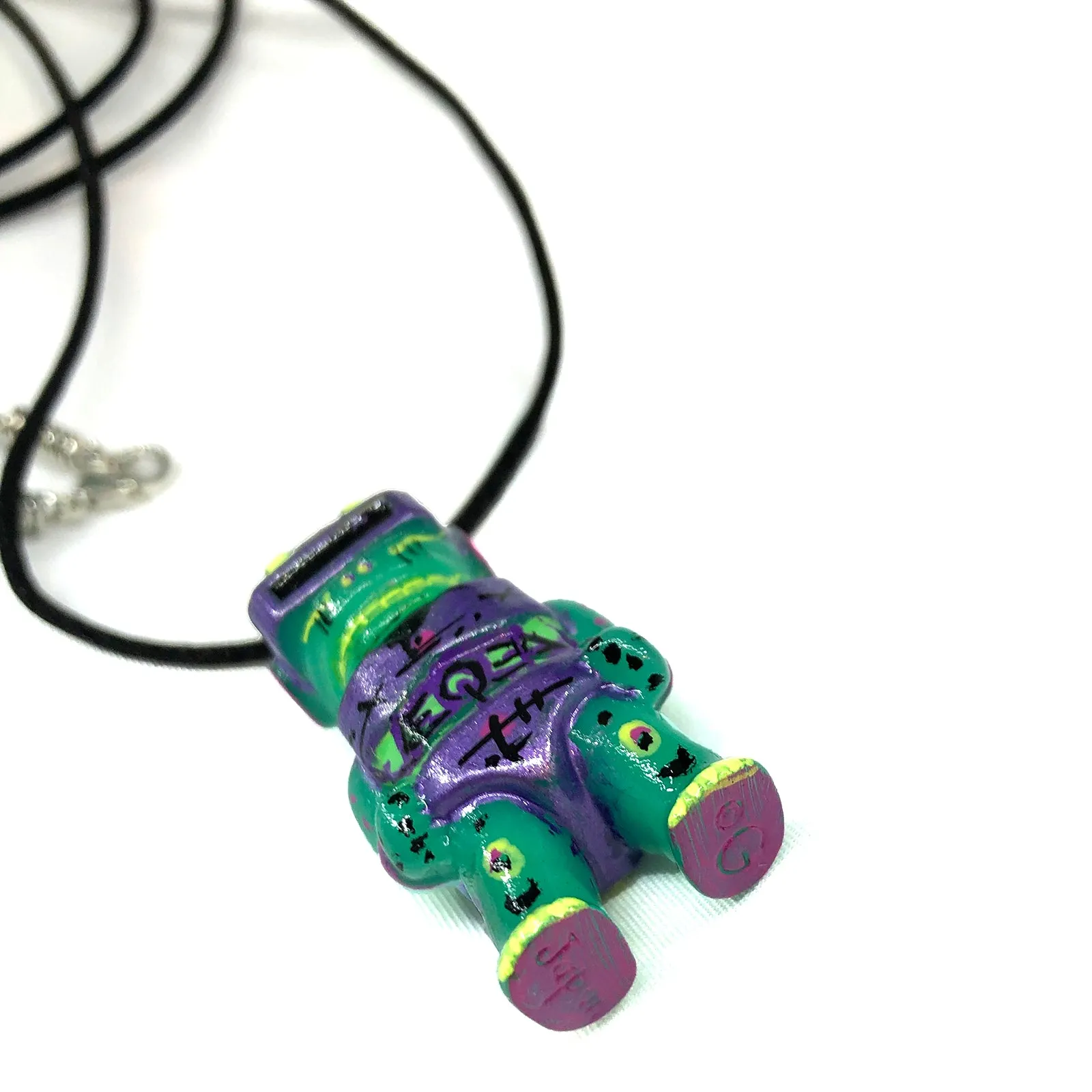 AEQEA Kaijuwelry XXXMAN Custom Gargamel Goggle Man Micro Figure Sofubi Pendant