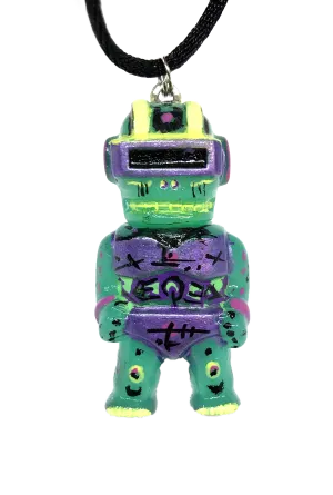 AEQEA Kaijuwelry XXXMAN Custom Gargamel Goggle Man Micro Figure Sofubi Pendant