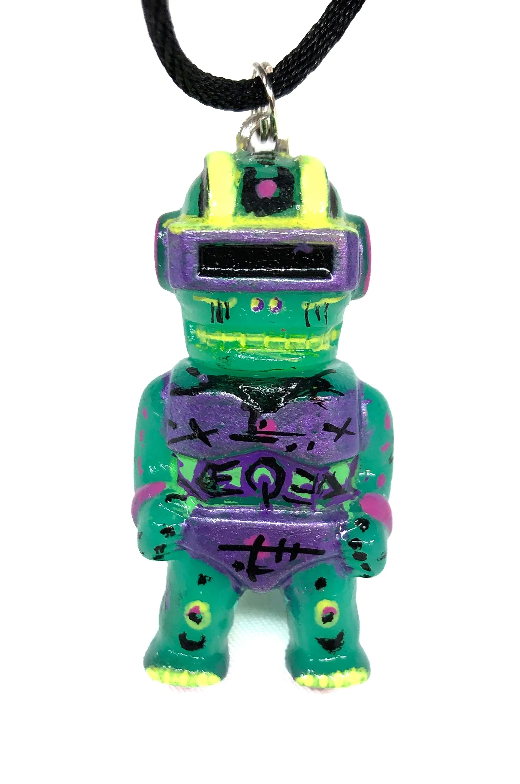 AEQEA Kaijuwelry XXXMAN Custom Gargamel Goggle Man Micro Figure Sofubi Pendant