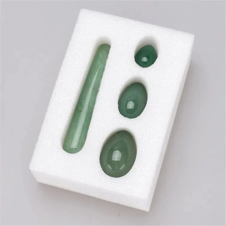 All Natural Rose Quartz, Jade and Onyx Kegel Exercise Yoni Eggs