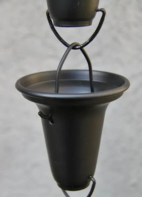 Aluminum Bell Cup Rain Chain - 4 Color Options | Decorative Downspout