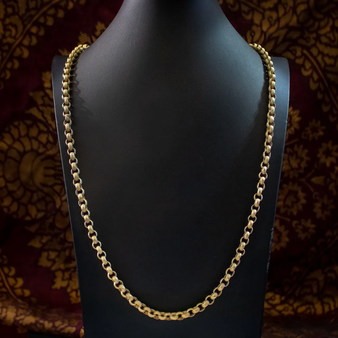 Antique Georgian Guard Chain Pinchbeck 18ct Gold