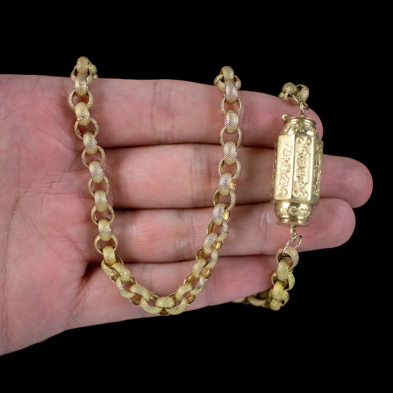 Antique Georgian Guard Chain Pinchbeck 18ct Gold
