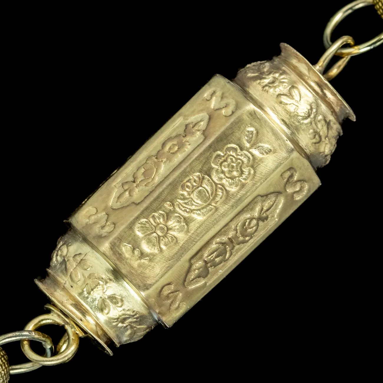 Antique Georgian Guard Chain Pinchbeck 18ct Gold