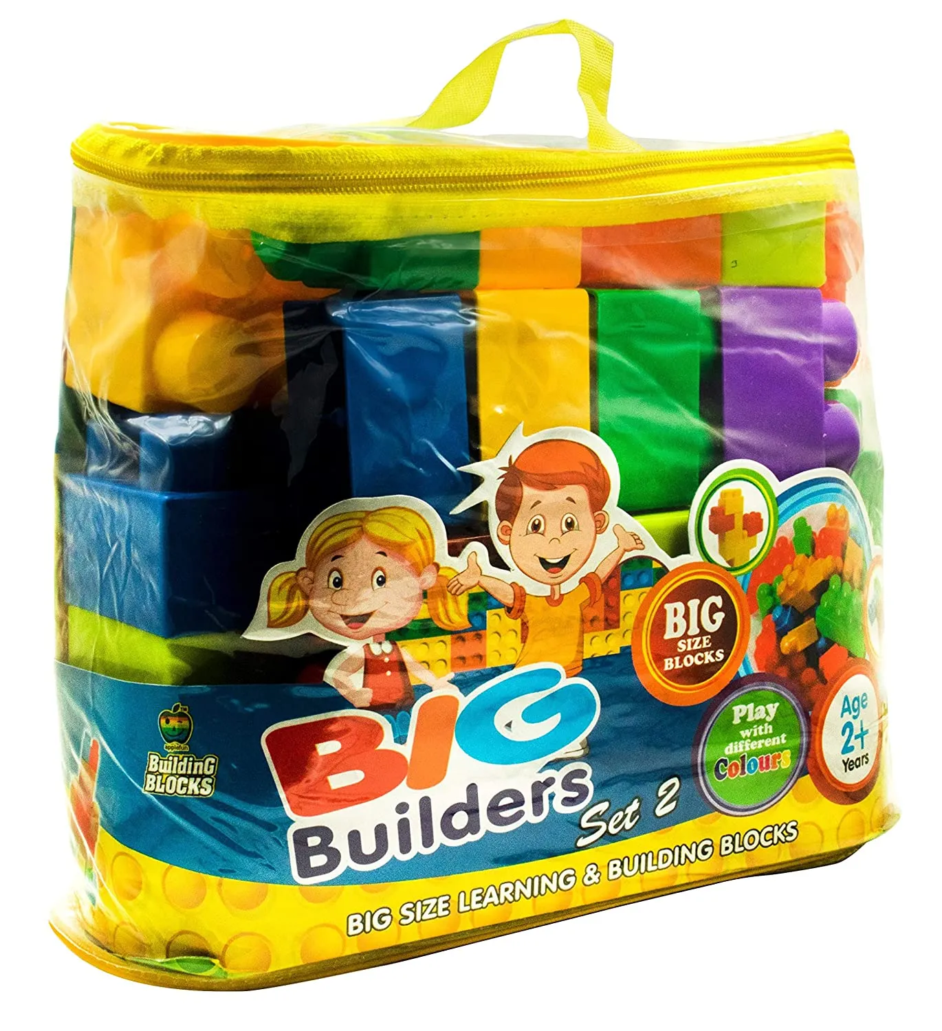 Big Builders Blocks & Puzzles Set-2 |Building Toys for Toddlers (20 Pieces) - H01441