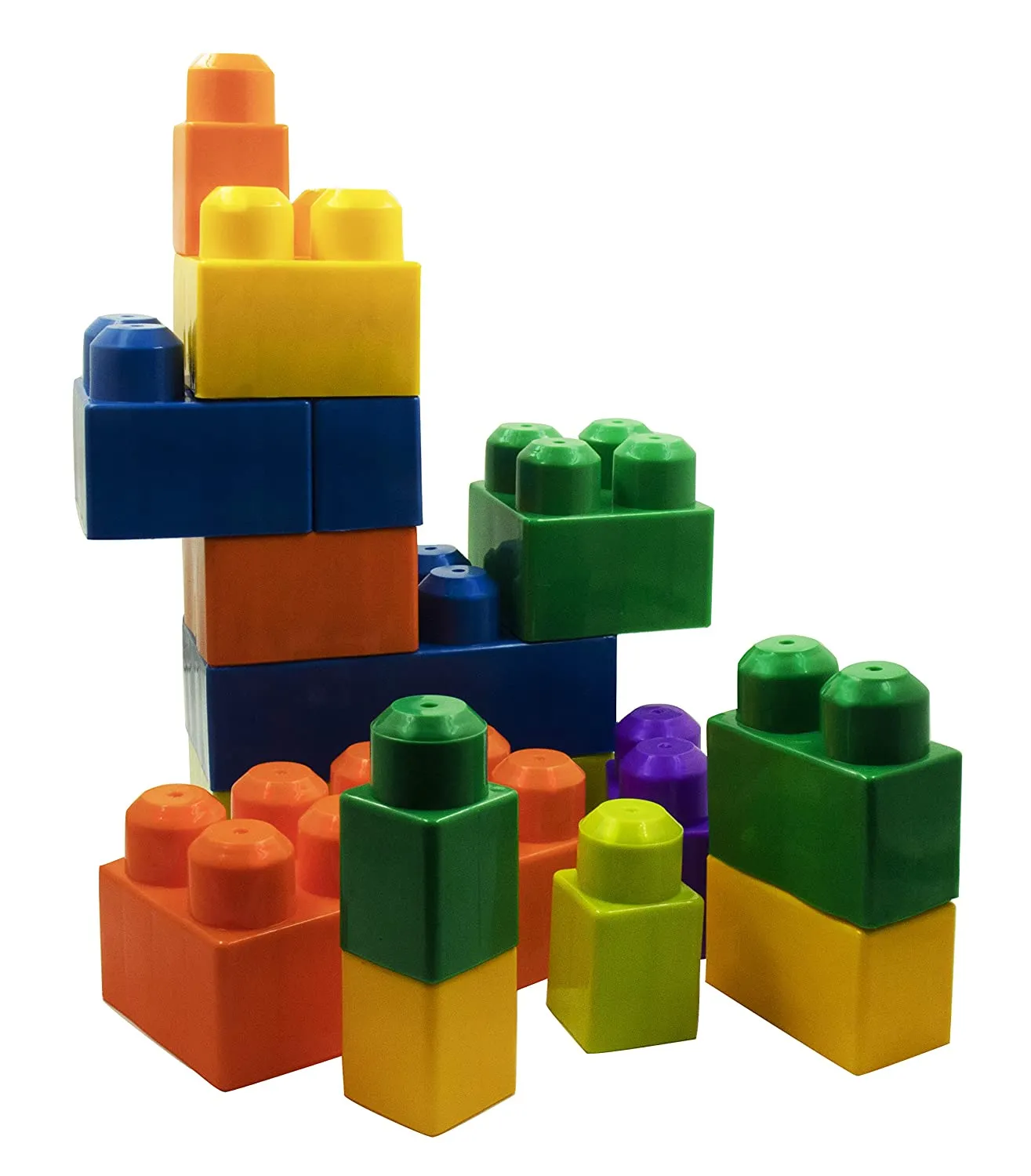 Big Builders Blocks & Puzzles Set-2 |Building Toys for Toddlers (20 Pieces) - H01441