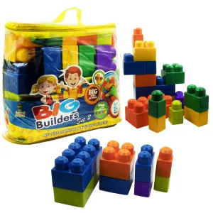 Big Builders Blocks & Puzzles Set-2 |Building Toys for Toddlers (20 Pieces) - H01441