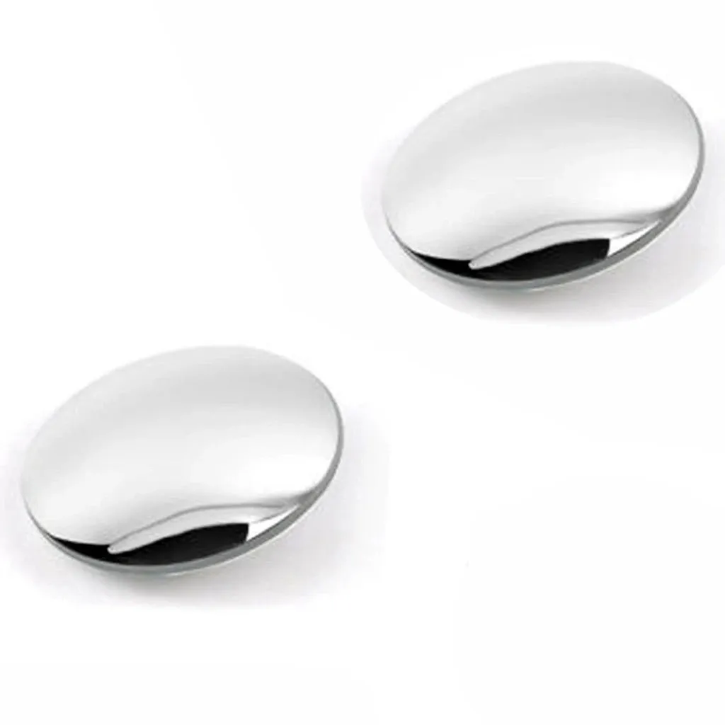 Blind Spot Round Wide Angle Adjustable Convex Rear View Mirror - Pack of 2 - H01045