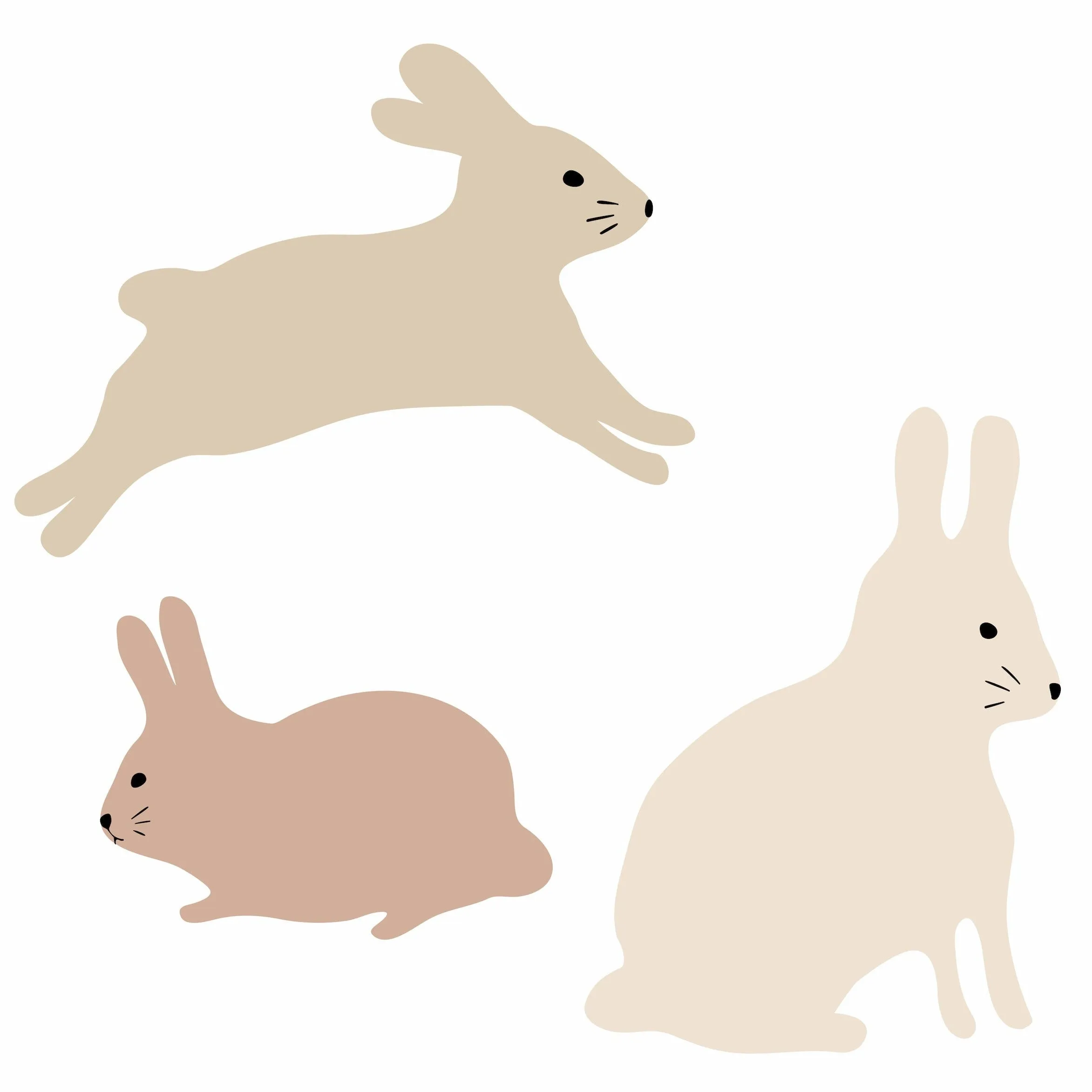 Bunny Wall Decal Set