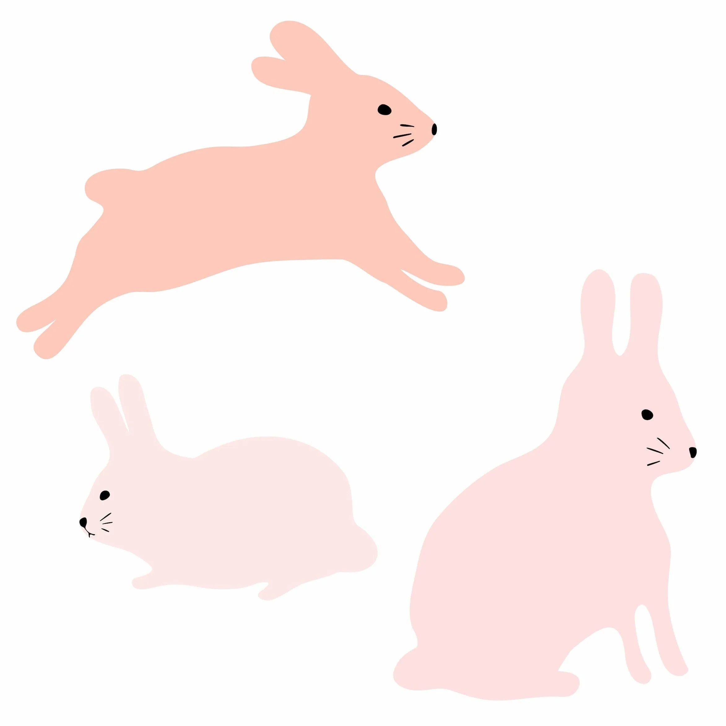 Bunny Wall Decal Set