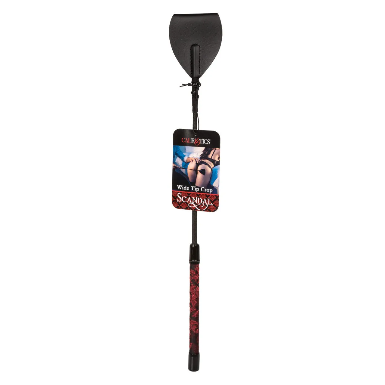 CalExotics Scandal Wide Tip Crop - Black with Red
