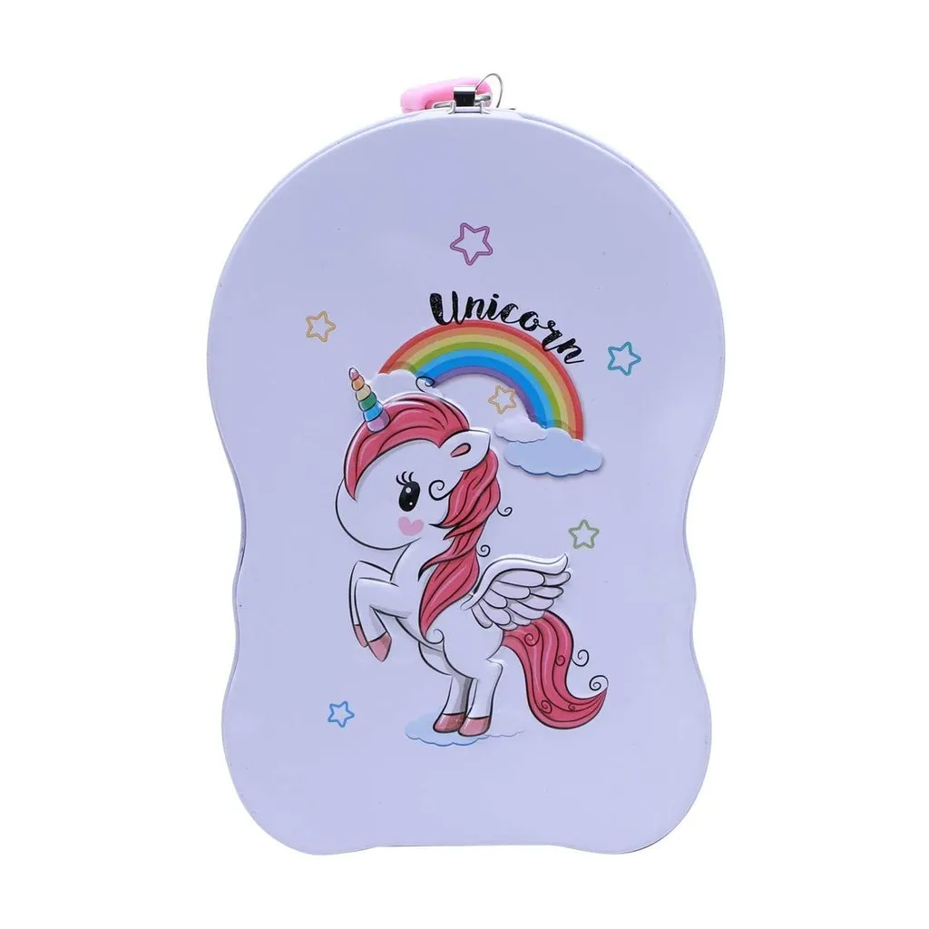 Cartoon Character Metal Piggy Bank Coin Box Money Box ( Random Design) - H02759