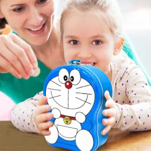 Cartoon Character Metal Piggy Bank Coin Box Money Box ( Random Design) - H02759