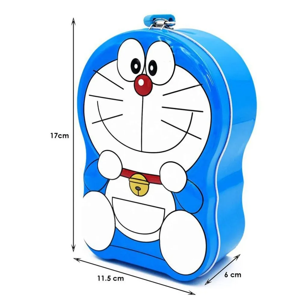 Cartoon Character Metal Piggy Bank Coin Box Money Box ( Random Design) - H02759