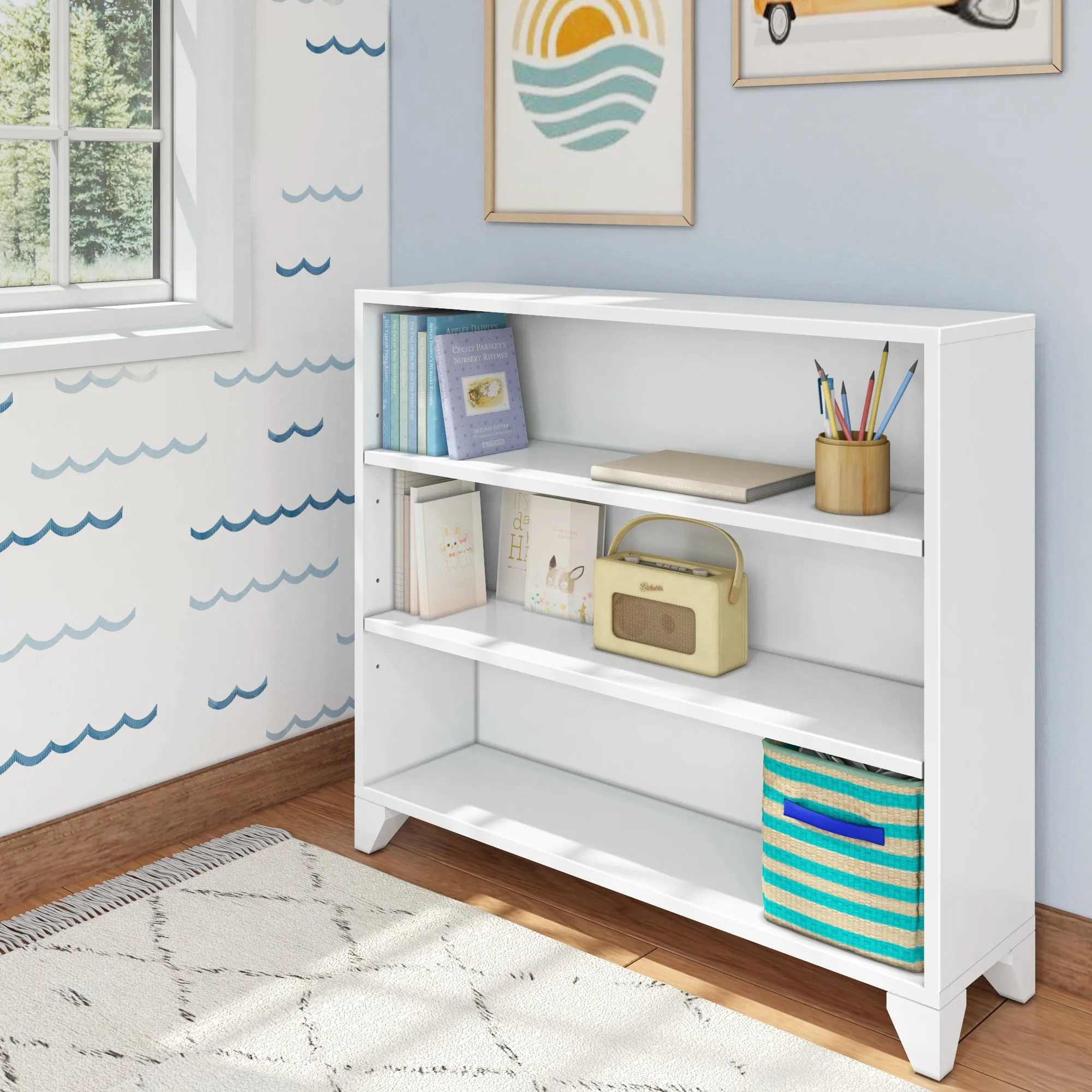 Classic 3-Shelf Bookcase