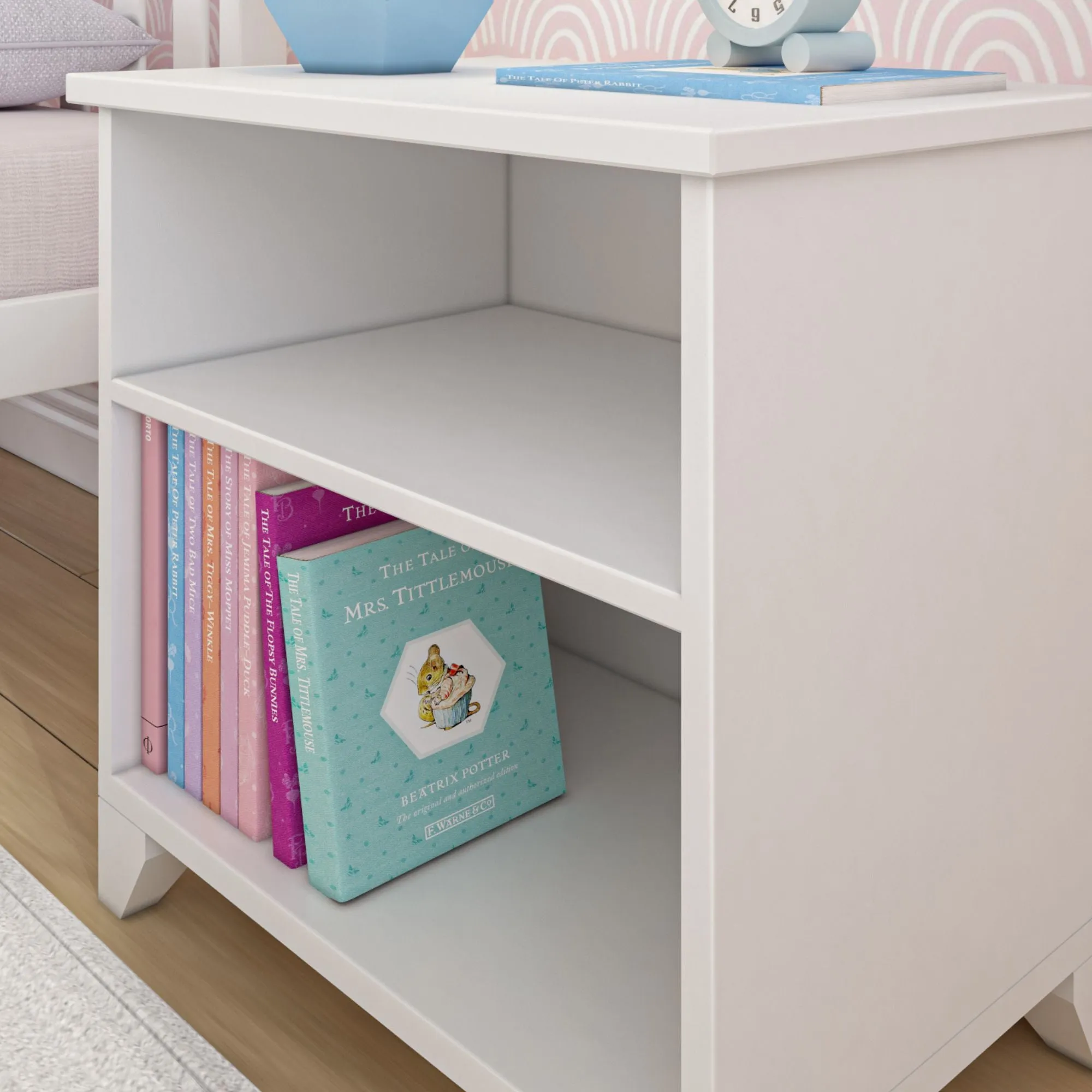 Classic Nightstand with Shelves