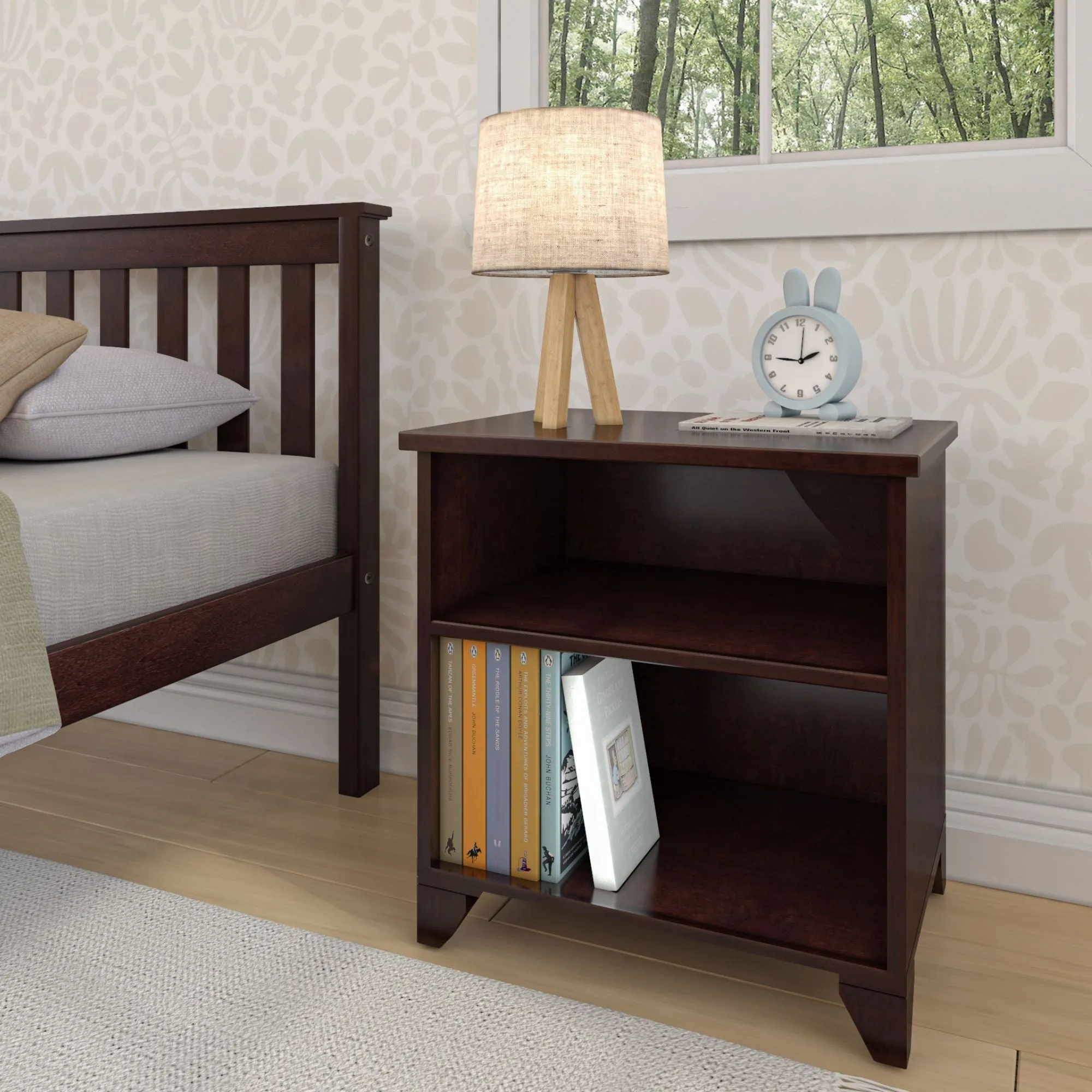 Classic Nightstand with Shelves